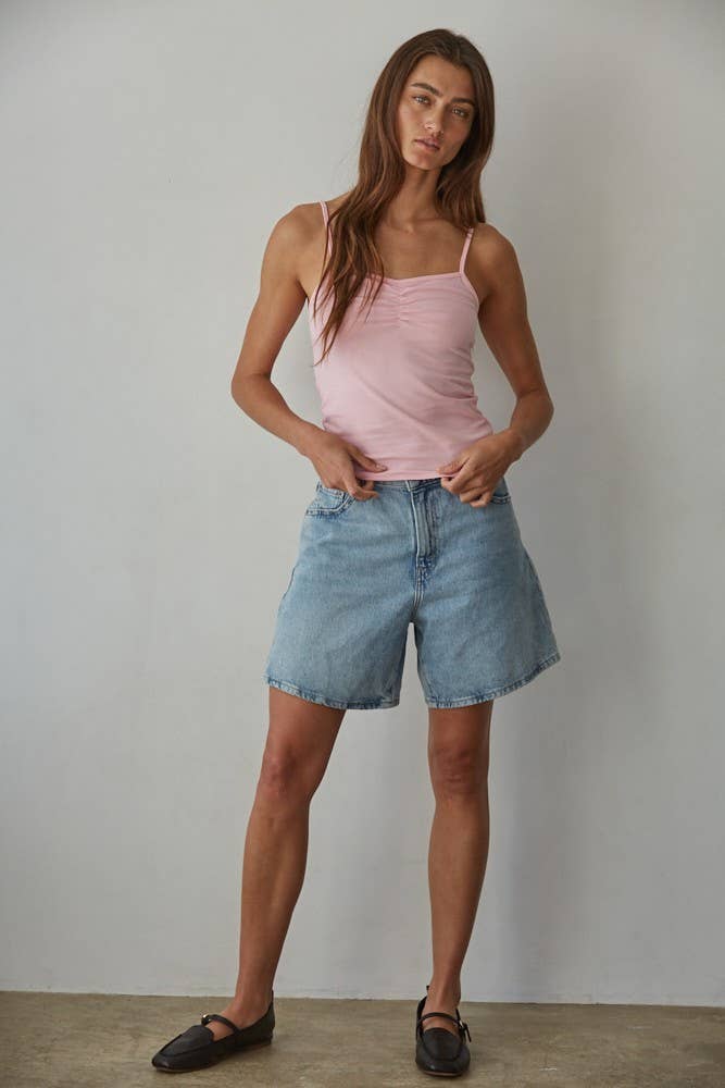 By Together - L8502 | Knit Cotton Spandex Jersey V-Neck Cami Top