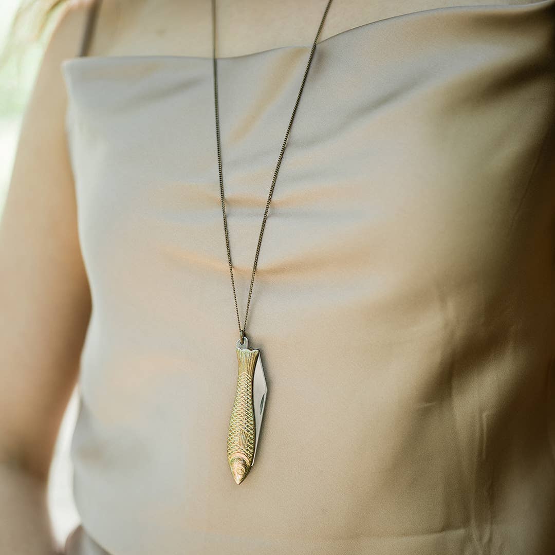 Ornamental Things - Fish Knife Necklace