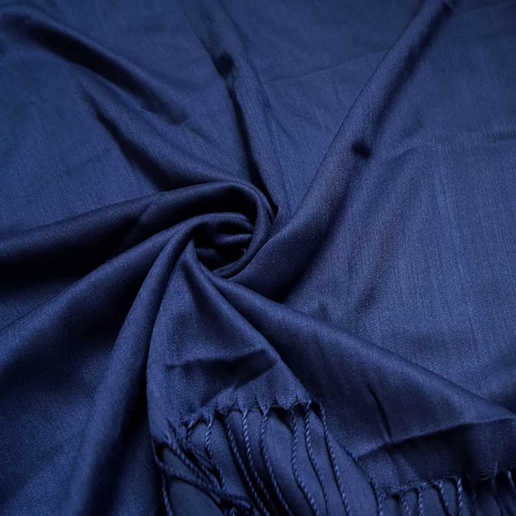 Cotton Blend Tassel Pashmina