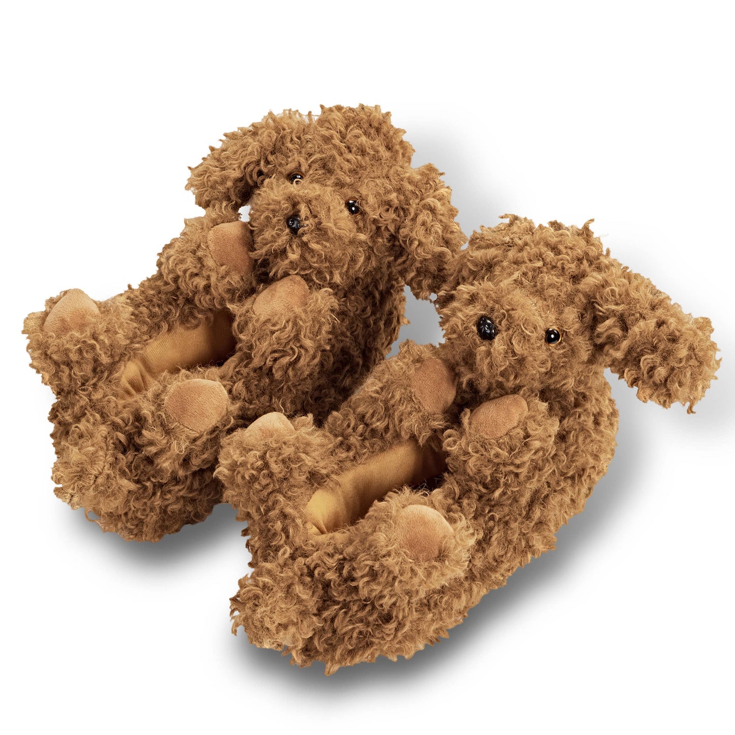 Oooh Yeah/Sock It Up/Oooh Geez Slippers - Coco the Doodle | Women's Funny Animal Plush Slippers
