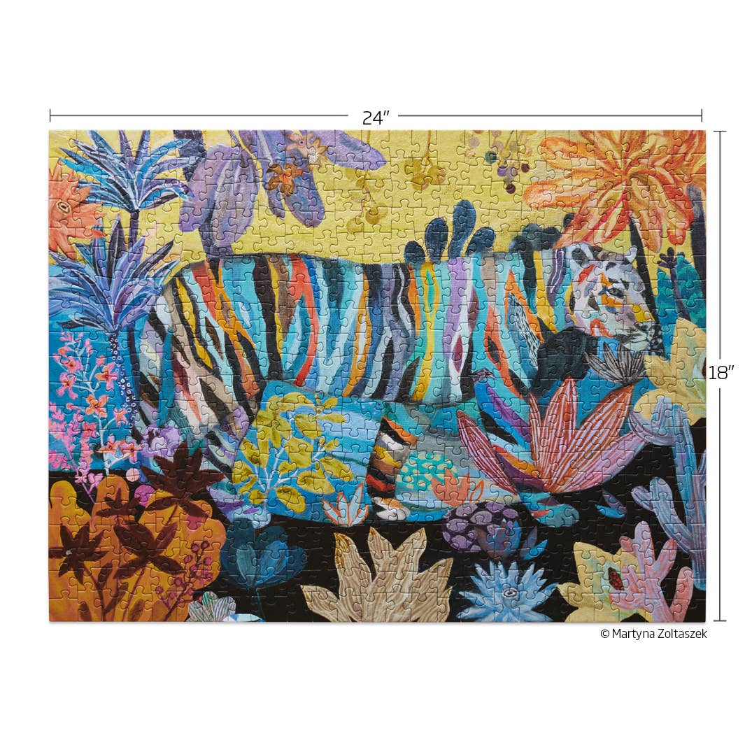 WerkShoppe - Striped Tiger | 500 Piece Puzzle