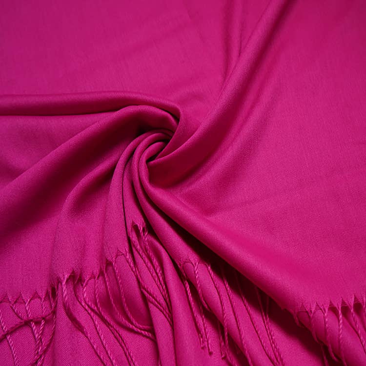Cotton Blend Tassel Pashmina