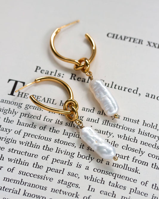 Luna Norte - Keshi Pearl Earrings