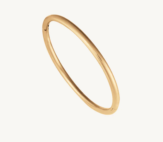 Sofia-Hinge Bangle 14K Gold  Waterproof- PVD plated