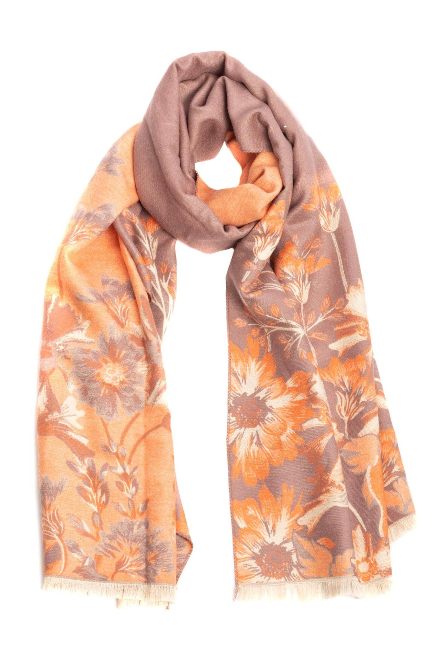 SAACHI - Reversible Floral Oversized Scarf