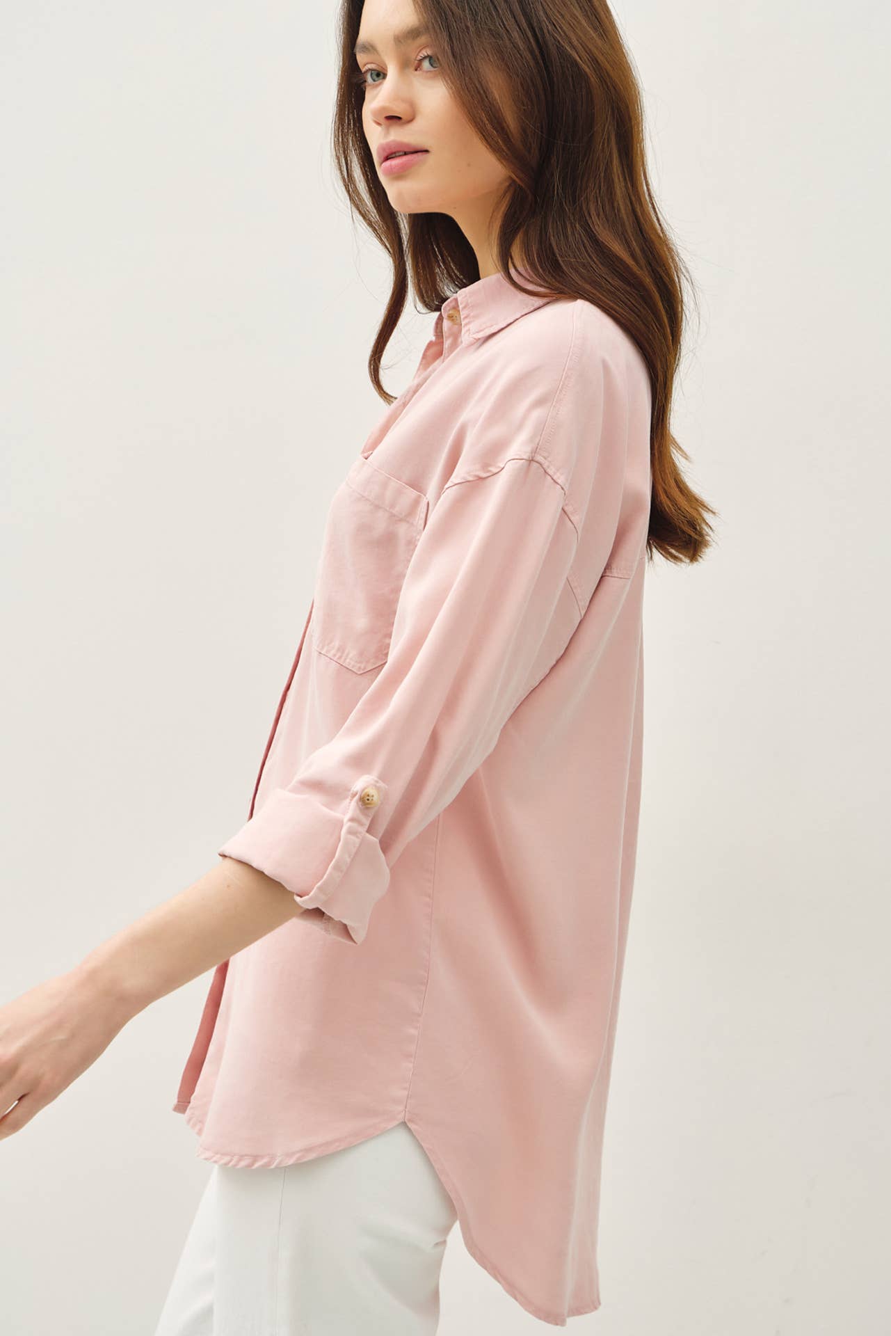 Be Cool - SOFT-WASHED TENCEL OVERSIZED SHIRT