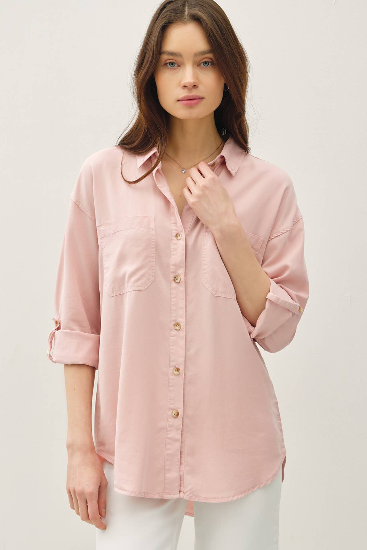 Be Cool - SOFT-WASHED TENCEL OVERSIZED SHIRT