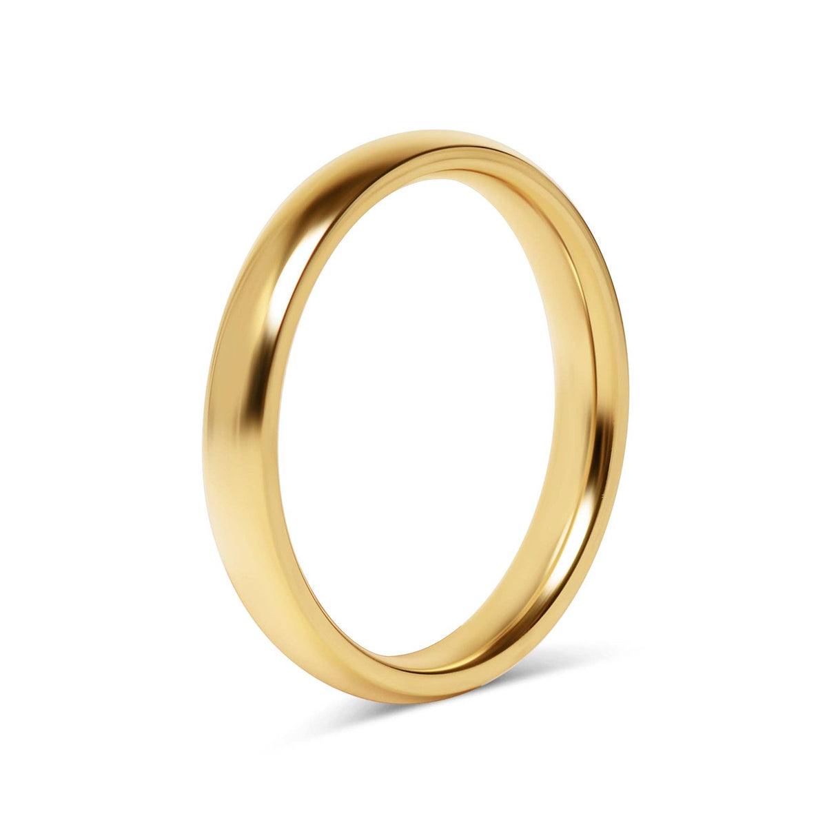 Stainless Steel Blank Gold Ring - WJW
