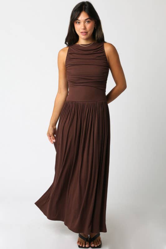 Olivaceous - Leni Maxi Dress