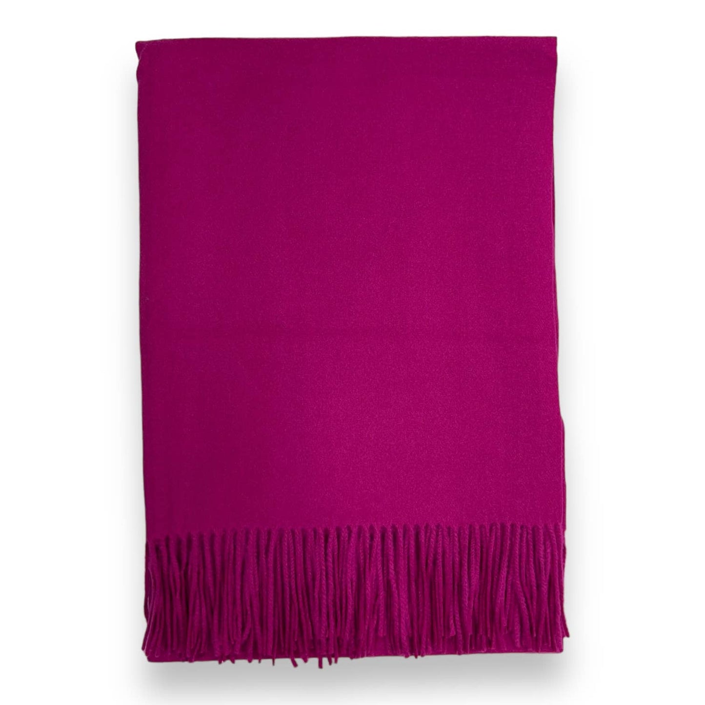 London Scarves - Classic Plain Cashmere Blend with Tassels