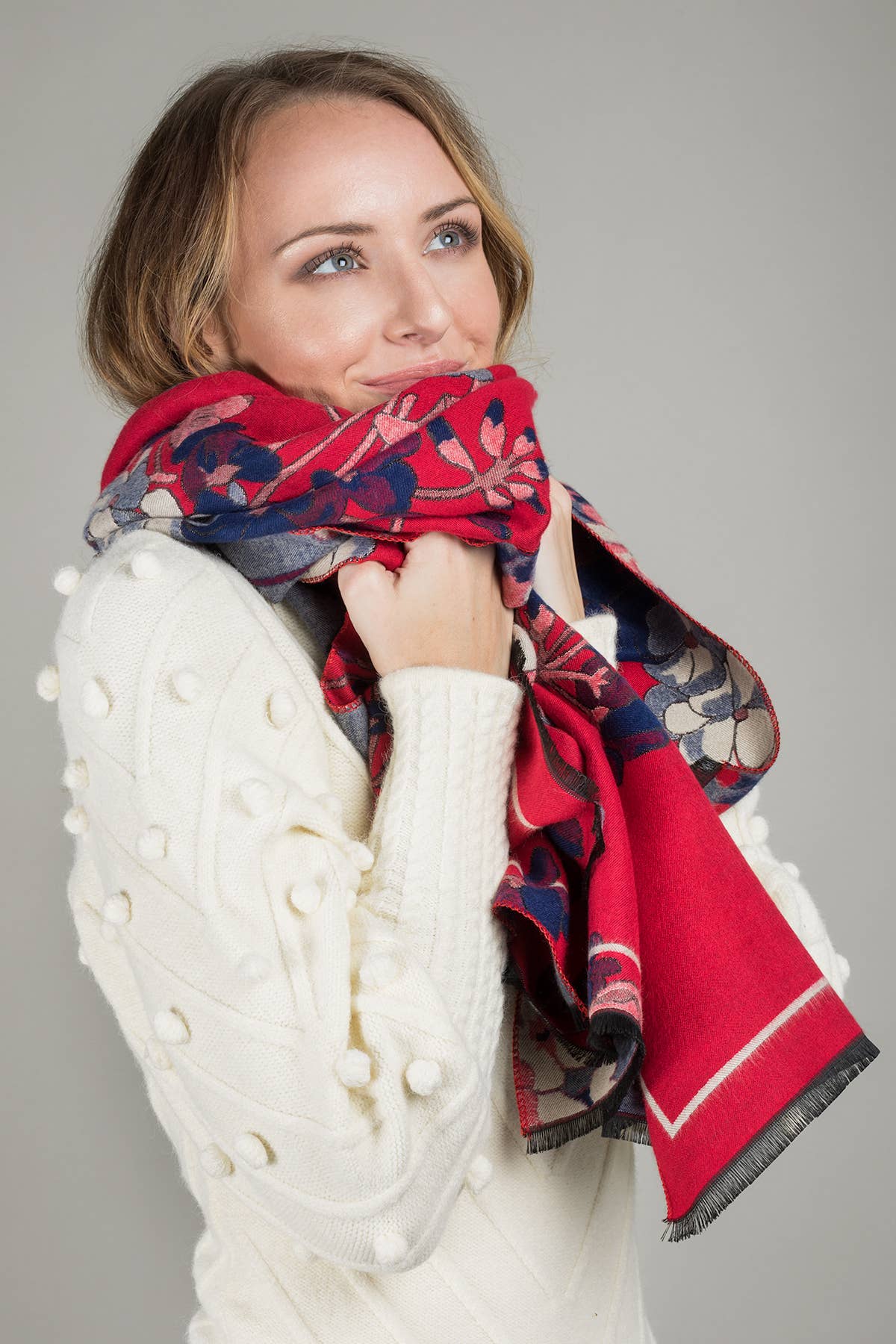 SAACHI - Reversible Denim Scarf