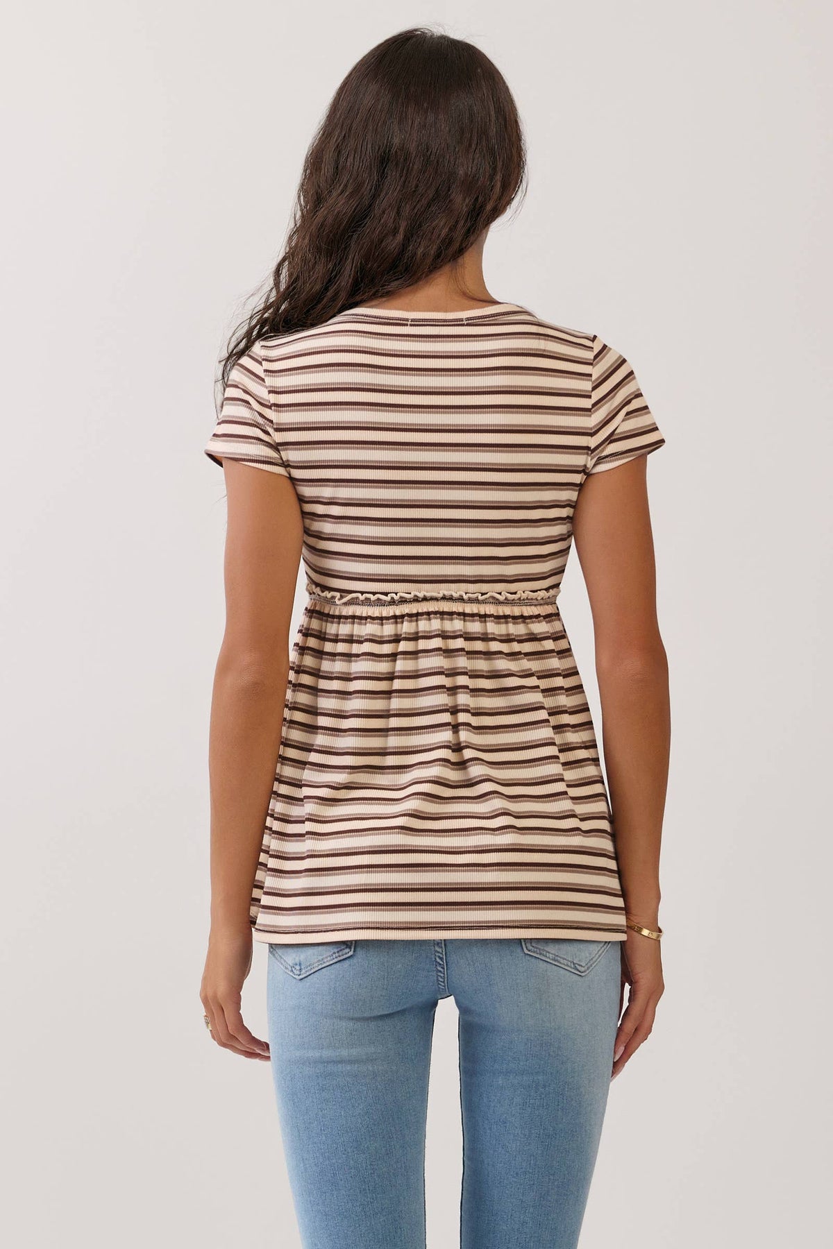 SURPLUS EMPIRE BABYDOLL SHORT SLEEVE TOP - Heart & Hips