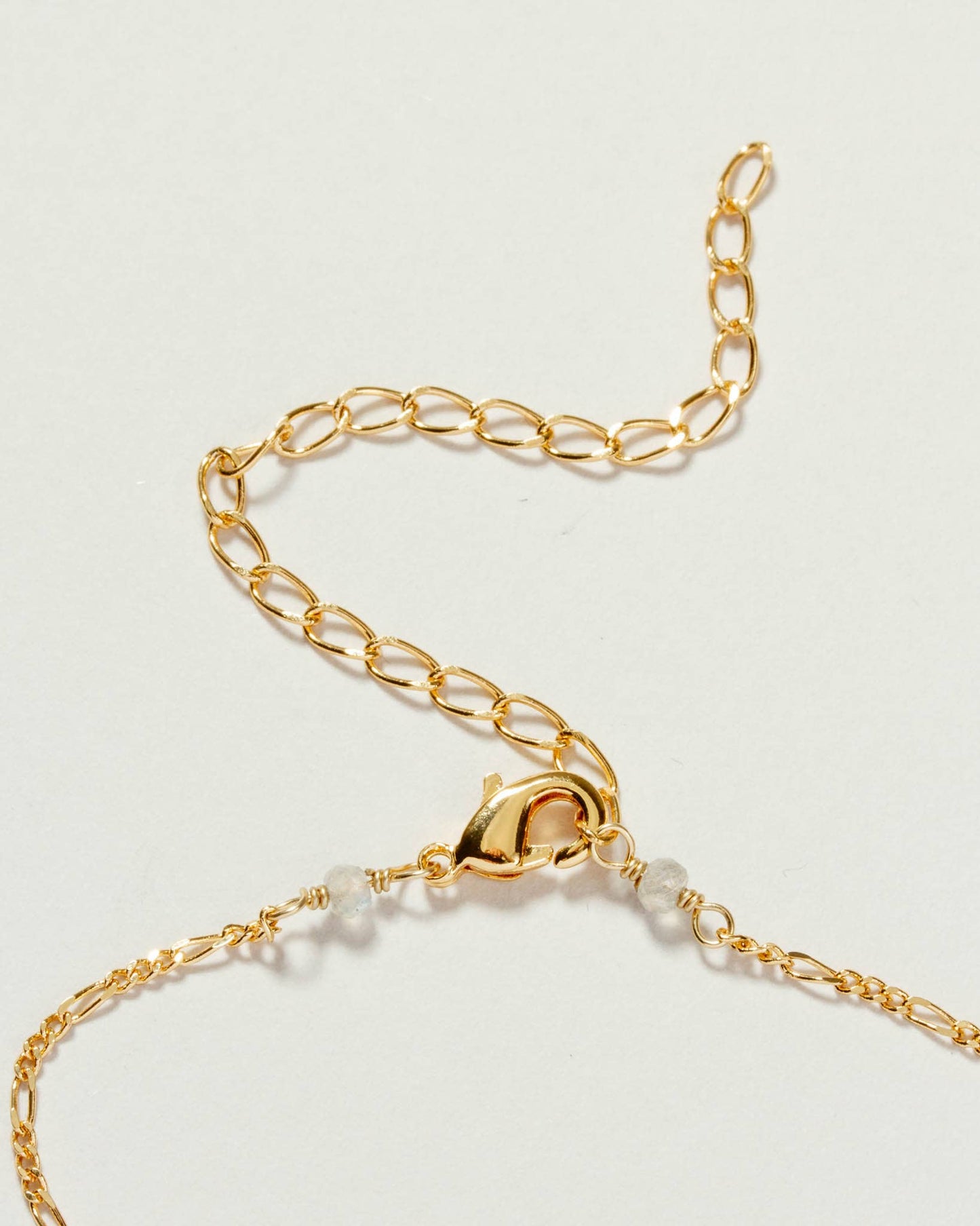 Luna Norte - Bermuda Triangle Dainty Collar Necklace- Labradorite