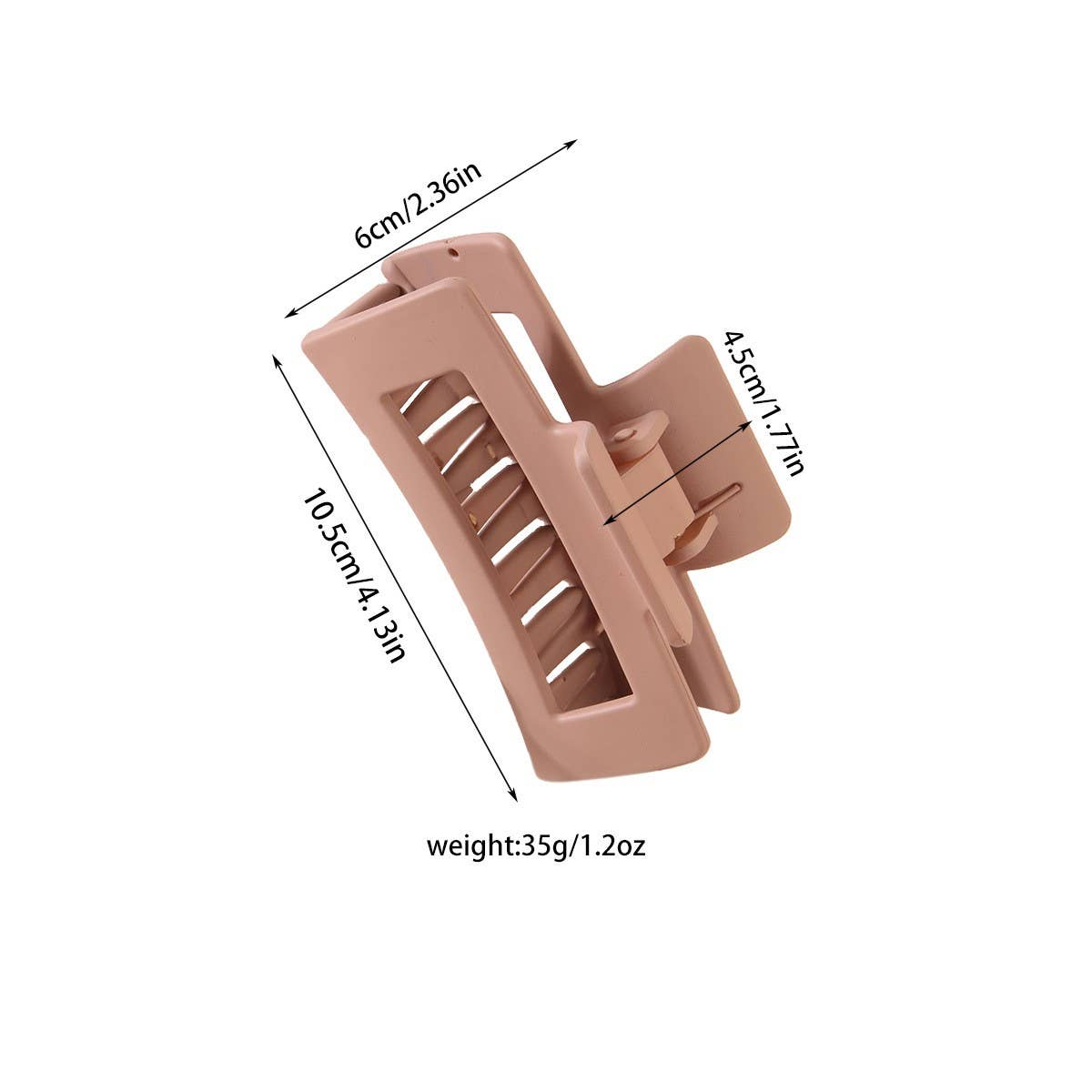 MINIMALIST SQUARE CLAW CLIP FOR HAIR UPDOS - NINEXIS