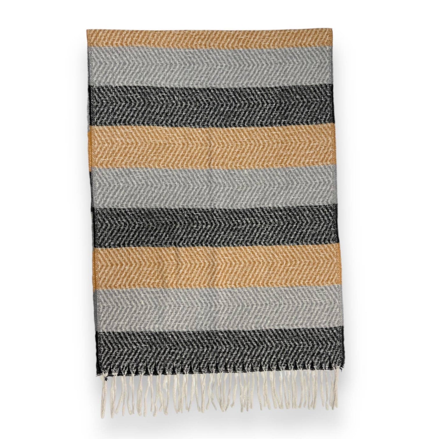 London Scarves - Colourful striped zigzag winter scarf