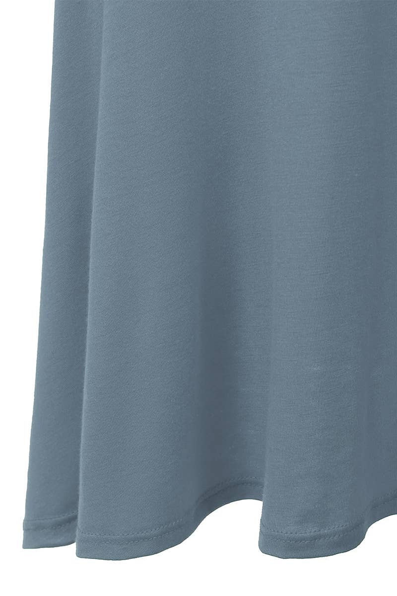 High Waist Elastic Flared Midi Skirt - NINEXIS
