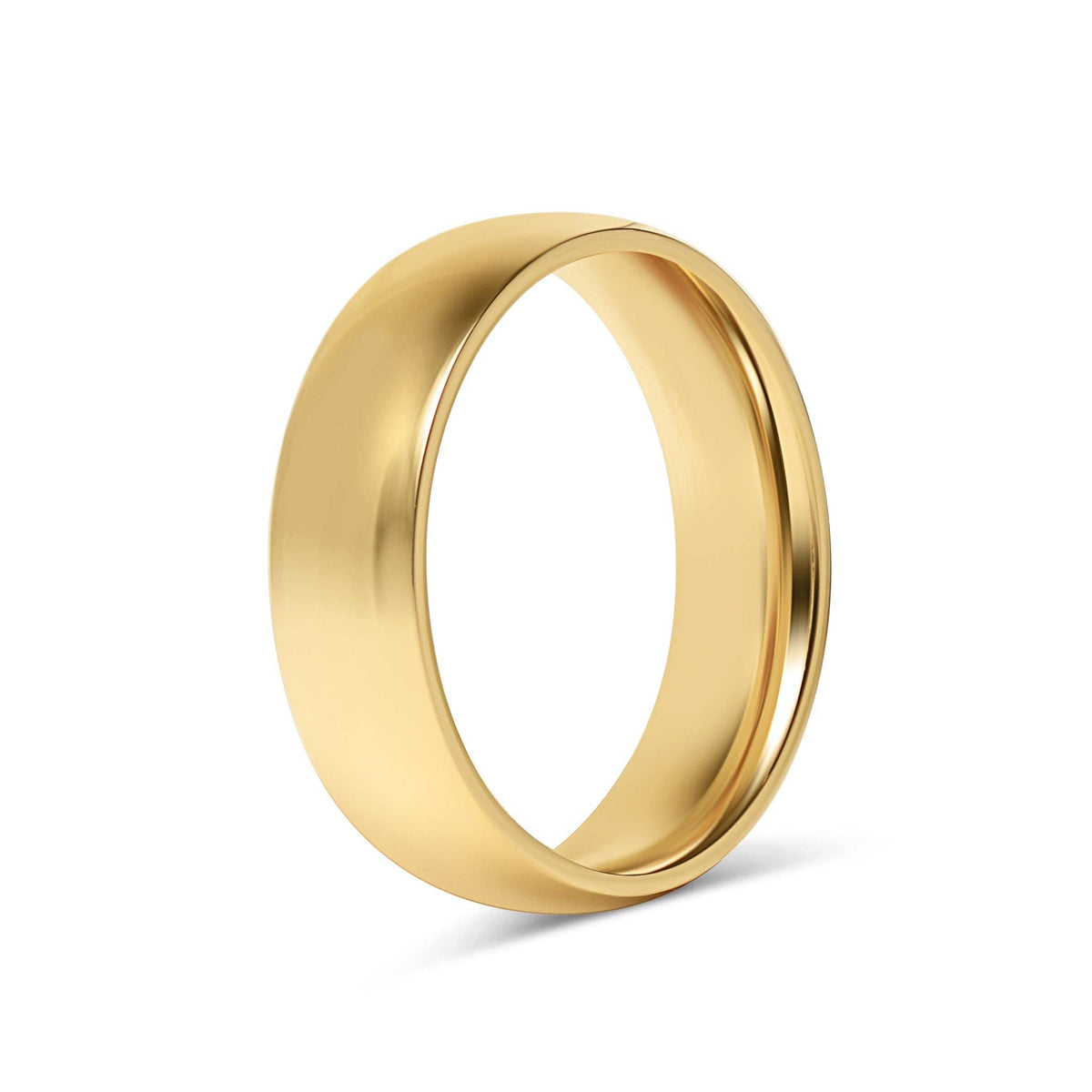 Stainless Steel Blank Gold Ring - WJW