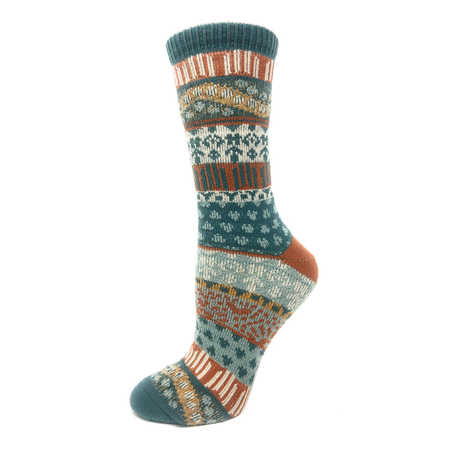 Oooh Yeah/Sock It Up/Oooh Geez Slippers - Ellie | Women's Pattern Fuzzy Warm Crew Socks