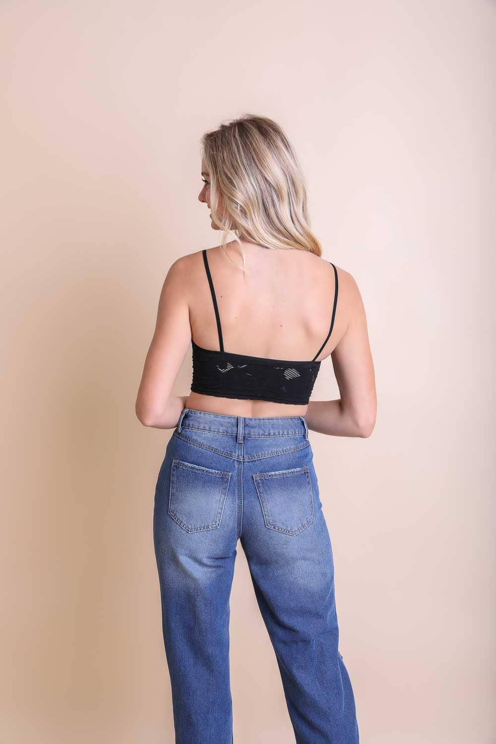 Leto Accessories - Stylish Brami Top – Padded, Textured & Stretchy 2025 Trend