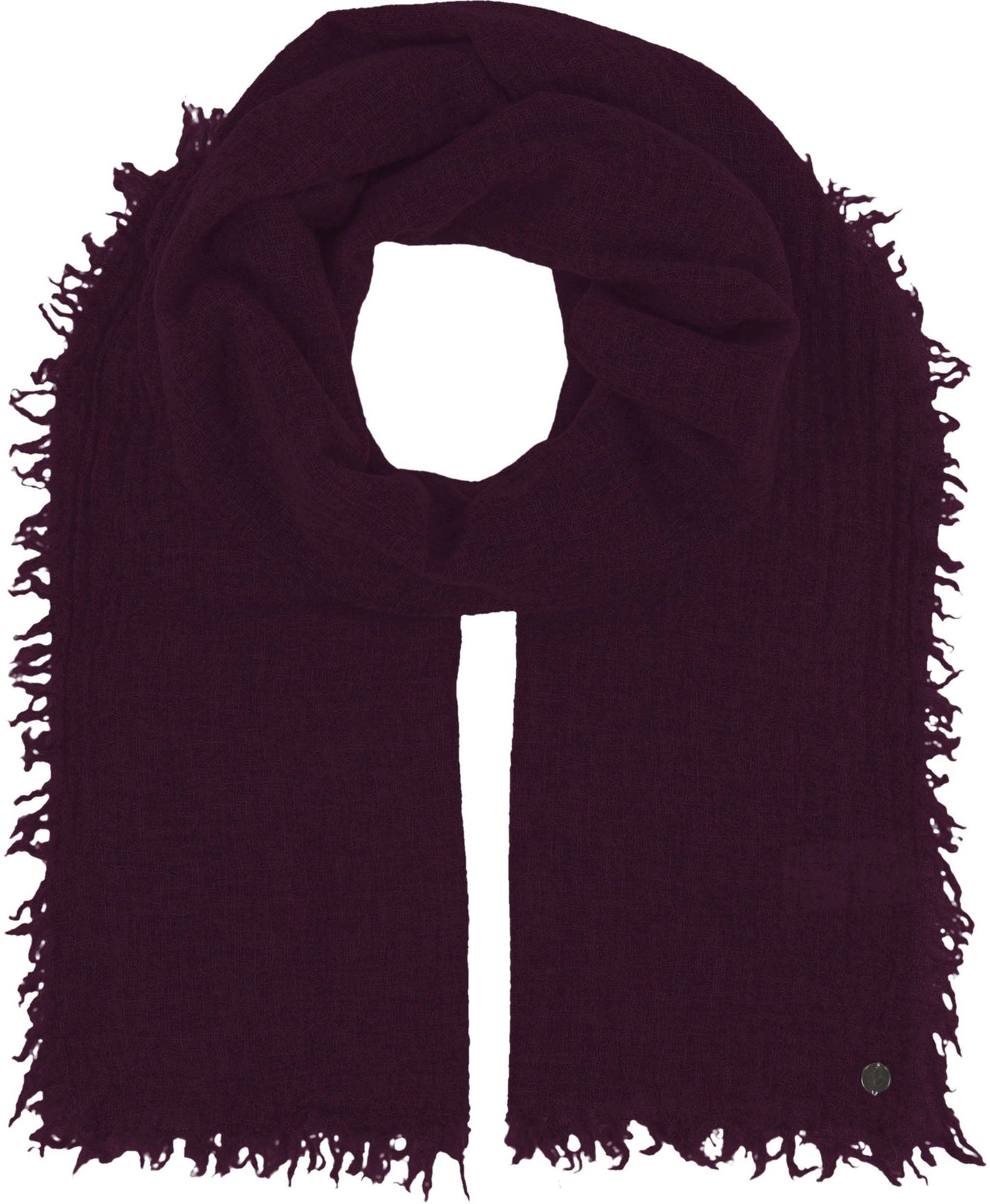 FRAAS - The Scarf Company - Lightweight Wool Solid Fringe Wrap