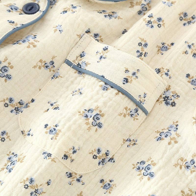 Printed Long Sleeve Pajama Set