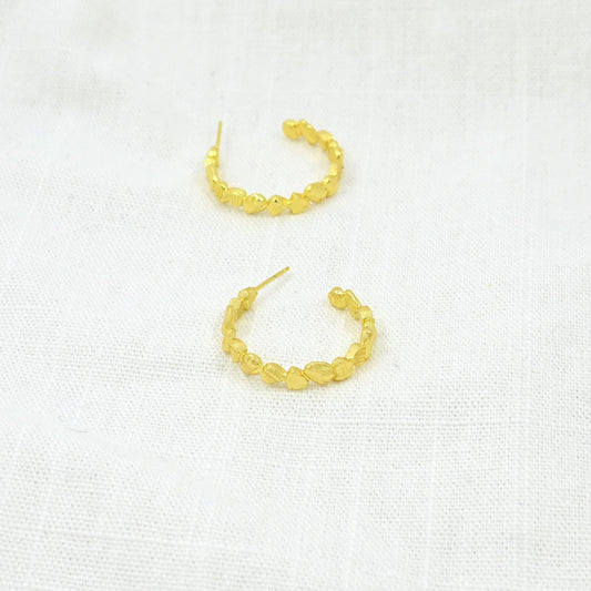 Schmuckoo Berlin - Nugget Hoop Earrings Gold