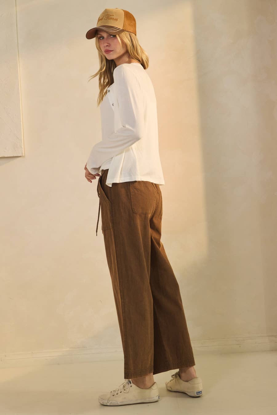Oddi - Wide-leg Acid Washed Pants