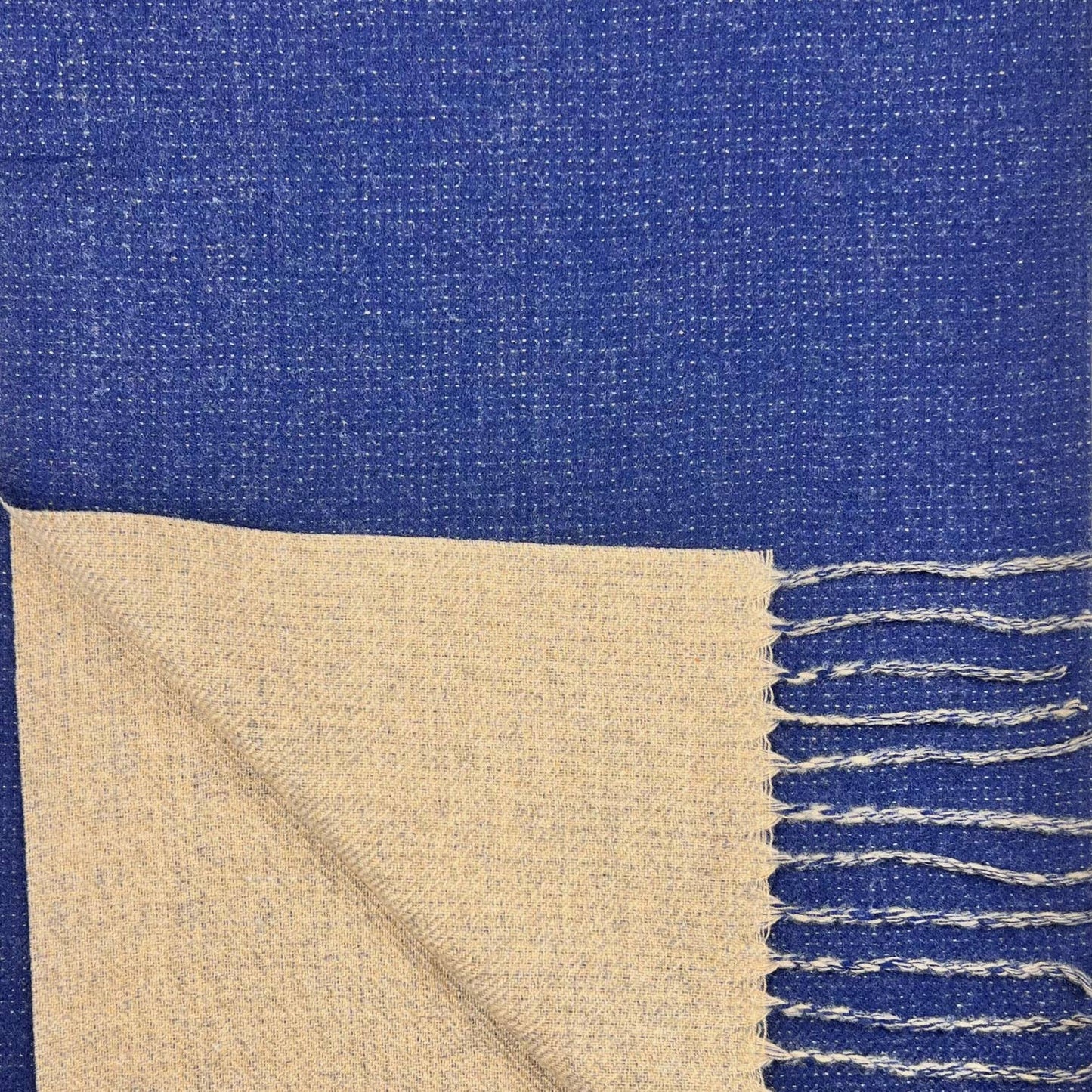 London Scarves - Reversible two tone coloured plain cashmere blend scarf