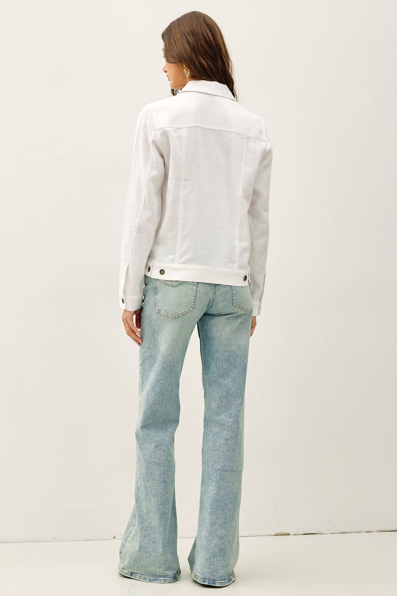 Be Cool - LIGHTWEIGHT LINEN BLEND BUTTONED JACKET