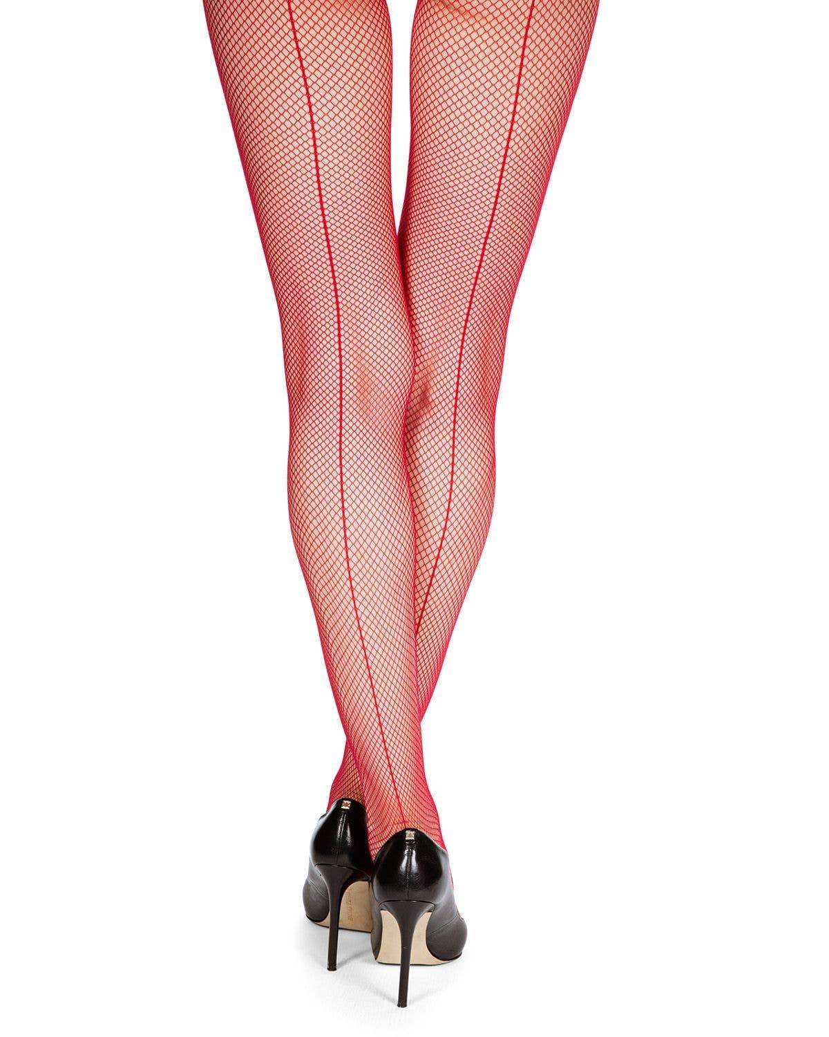 MeMoi Sexy Backseam Fishnet Tights - Infinity Classic