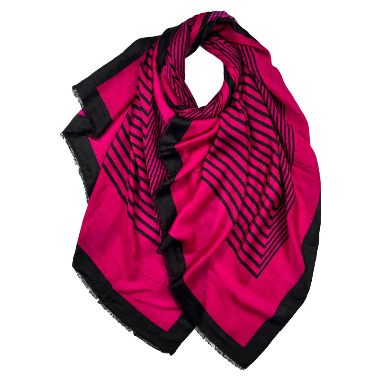 London Scarves - Big maze monogram printed scarf