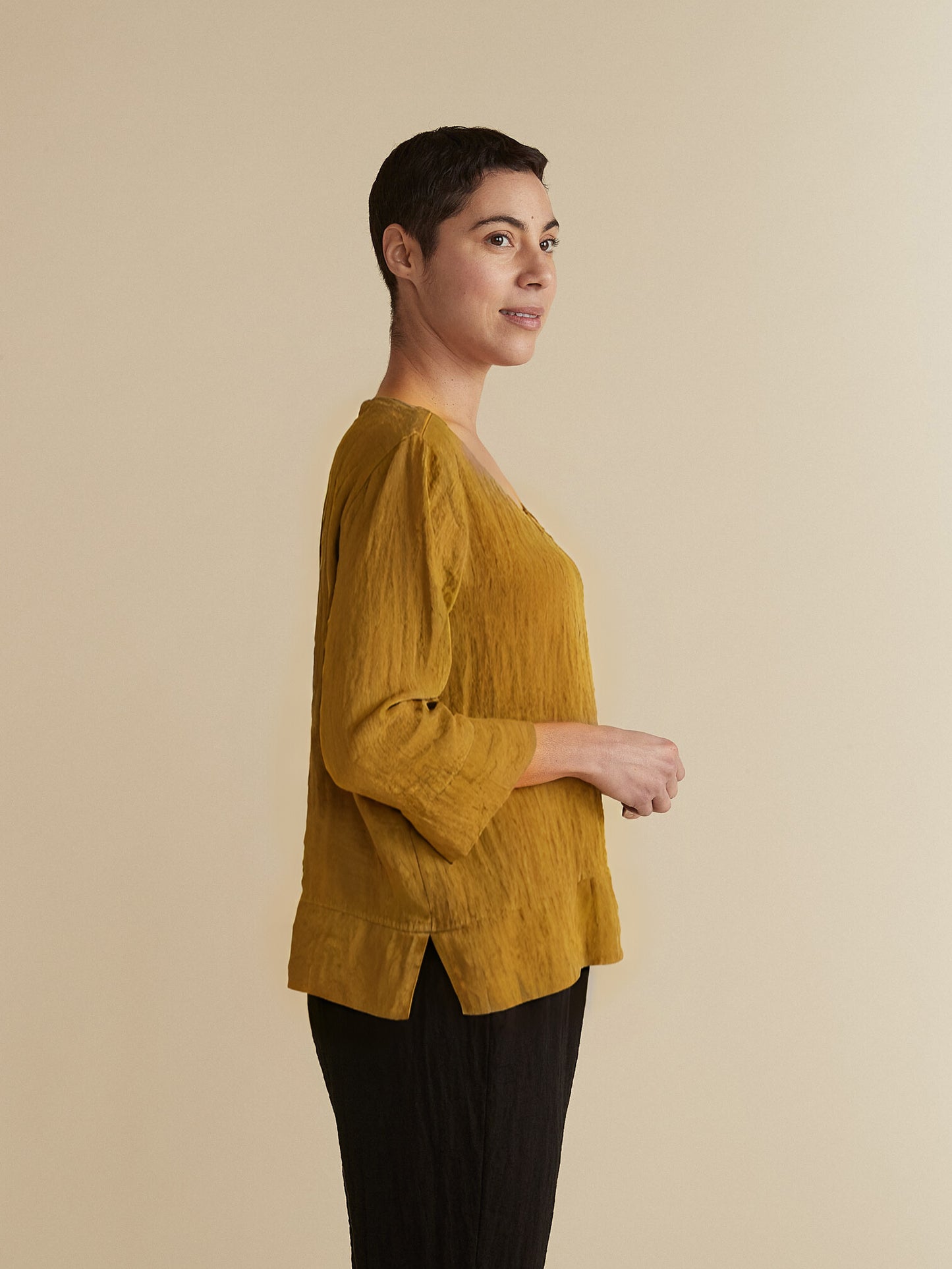 V-Neck Vent Top