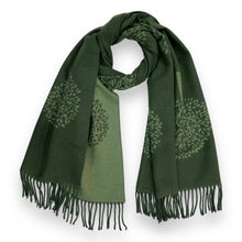 Load image into Gallery viewer, Tree of Life Cashmere Blend Scarf
