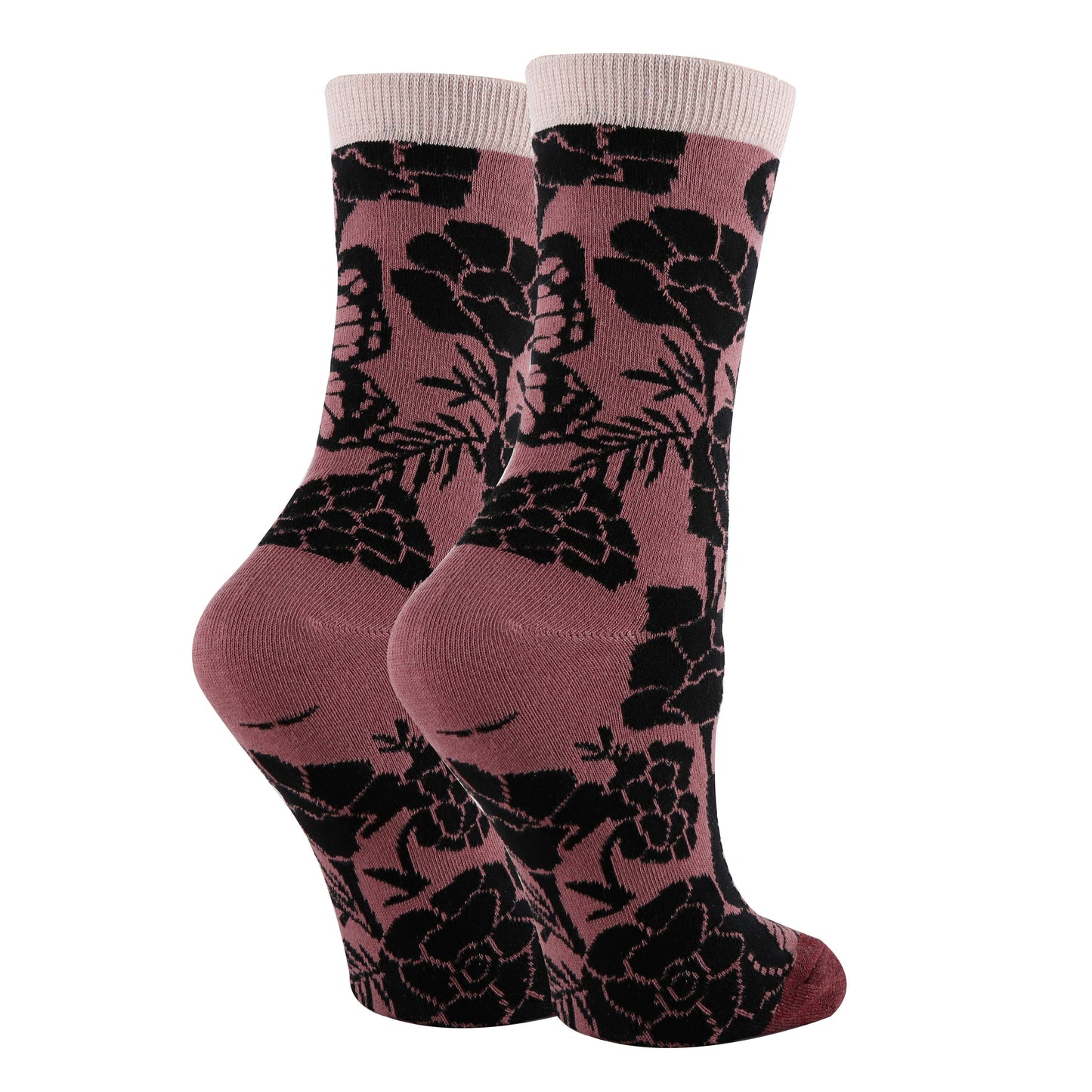 Oooh Yeah/Sock It Up/Oooh Geez Slippers - Blossom Print | Women's Premium Cotton Crew Dress Socks