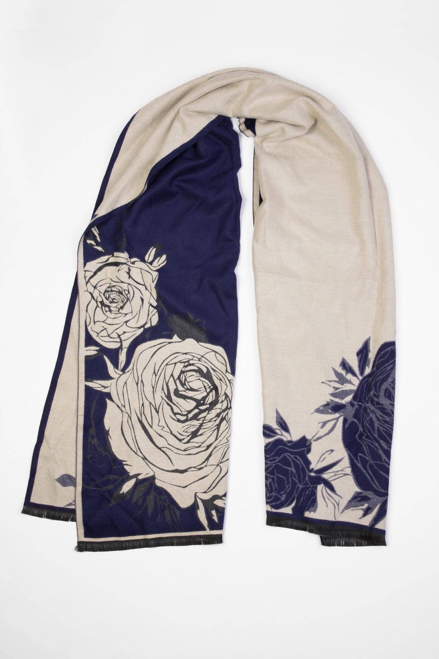 SAACHI - Bold Floral Reversible Scarf