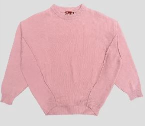 SEAMED CROP SWEATER