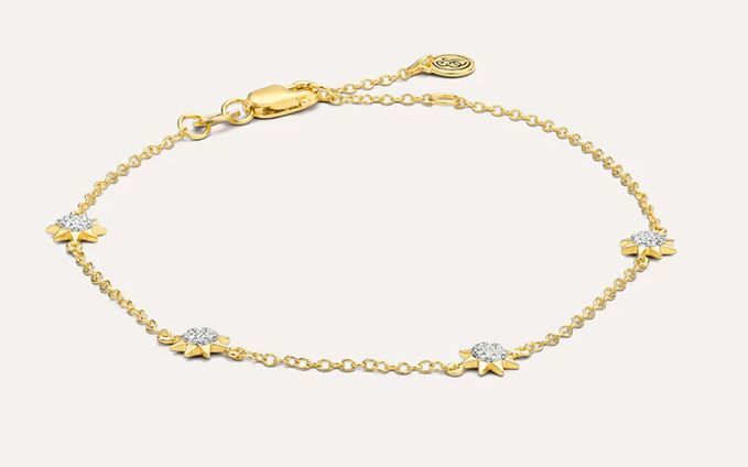 DIAMOND YOU ARE MY SUNSHINE CHAIN BRACELET