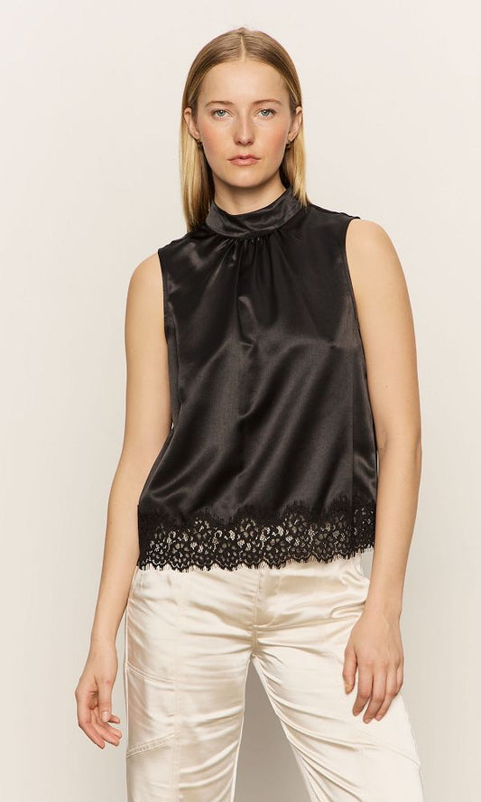 LATE NIGHT SATIN TANK