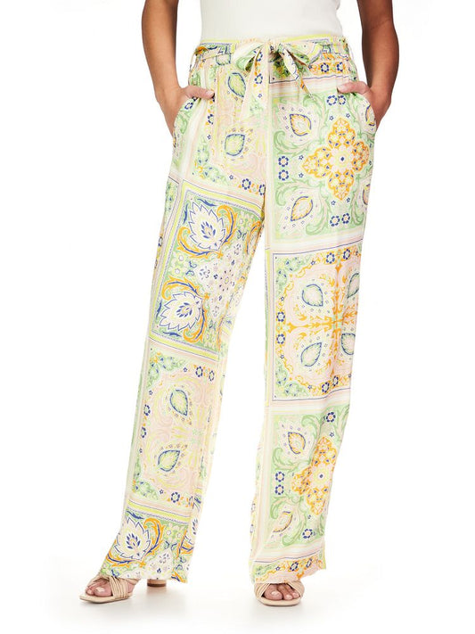NEVER ALONE SELF BELTED PANT