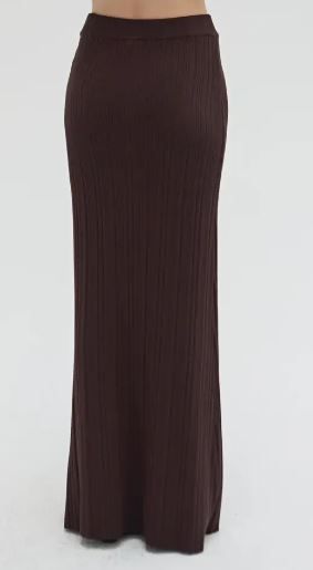 Jessie Maxi Knit Rib Skirt