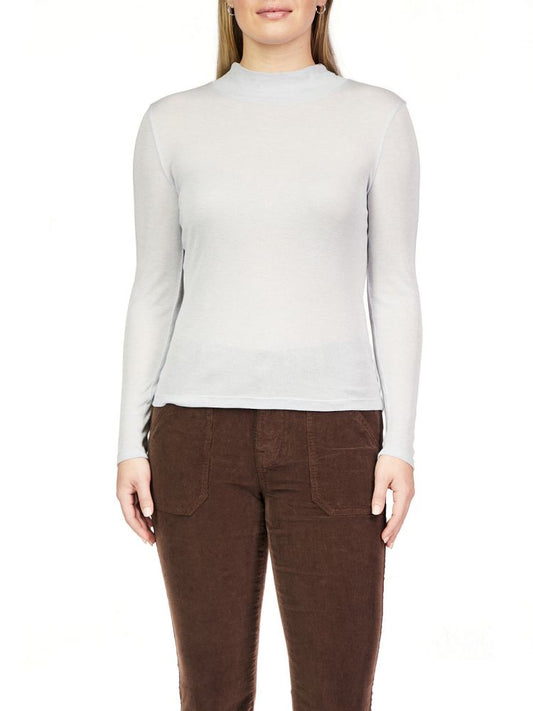THE SEMI SHEER L/S MOCK