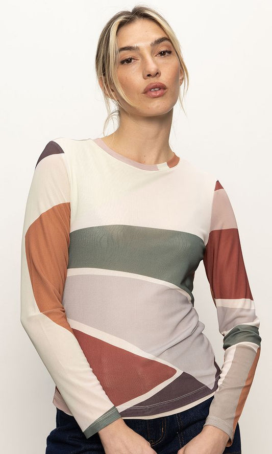LONG SLEEVE PERFECT MESH TEE
