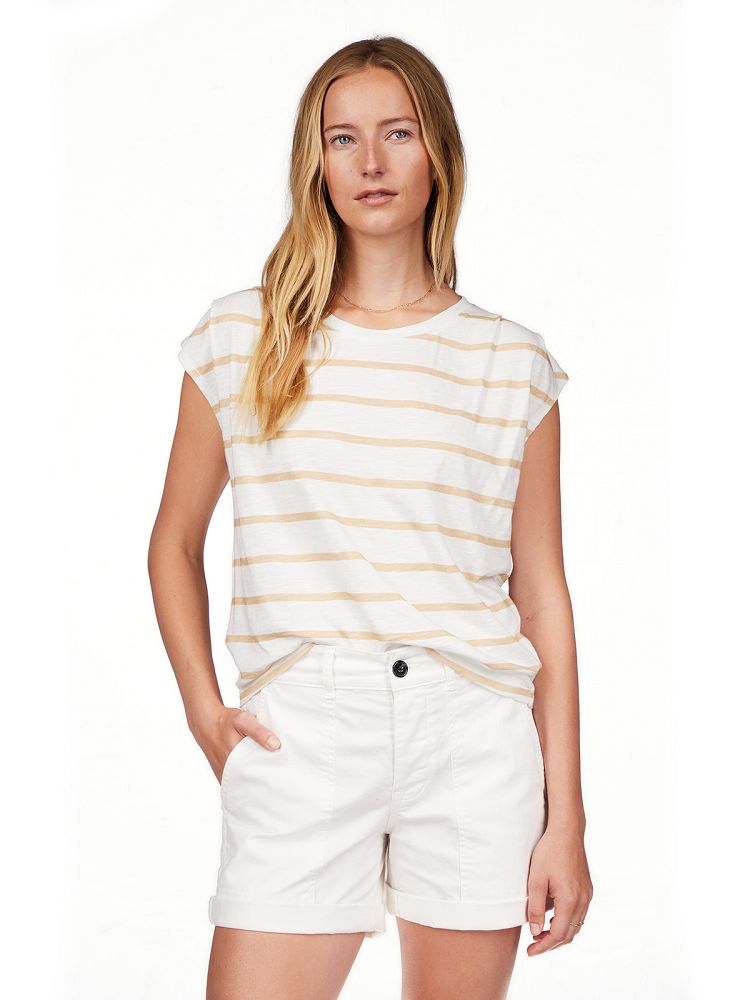 PLEATED MUSCLE TEE