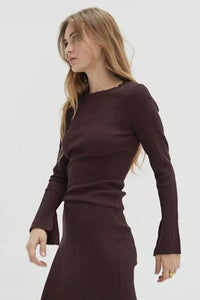 Drea Long Sleeve Ribbed Top