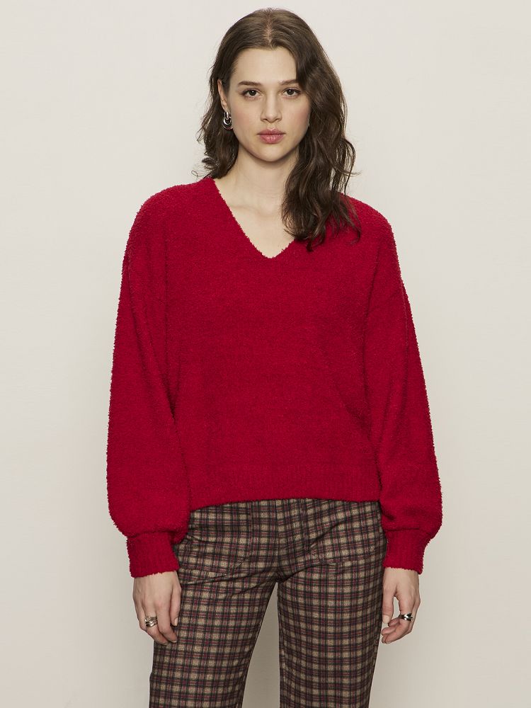 TEDDY V NECK SWEATER