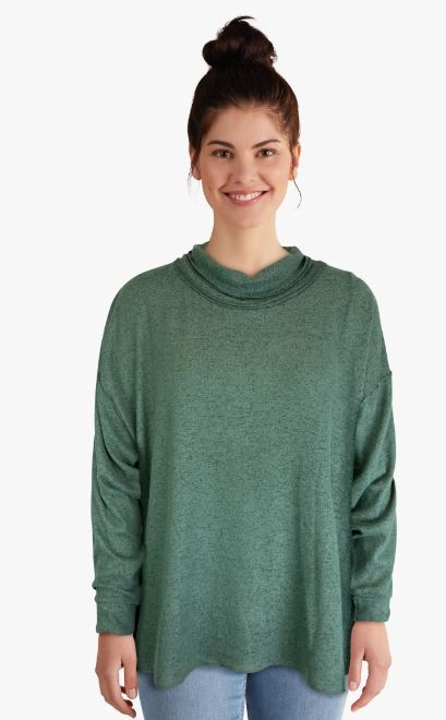 ROLL NECK SWEATER-LIKE TOP