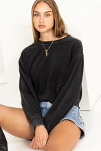 Load image into Gallery viewer, Crop Sweatshirt w/ Rounded Side seam
