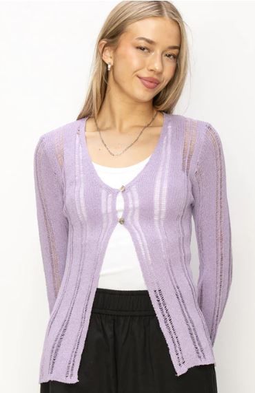 OPEN KNIT CARDIGAN