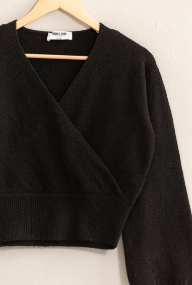 Surplice V-Neck Sweater