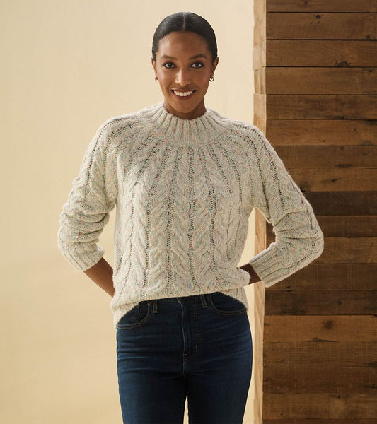 dylan cable knit sweater